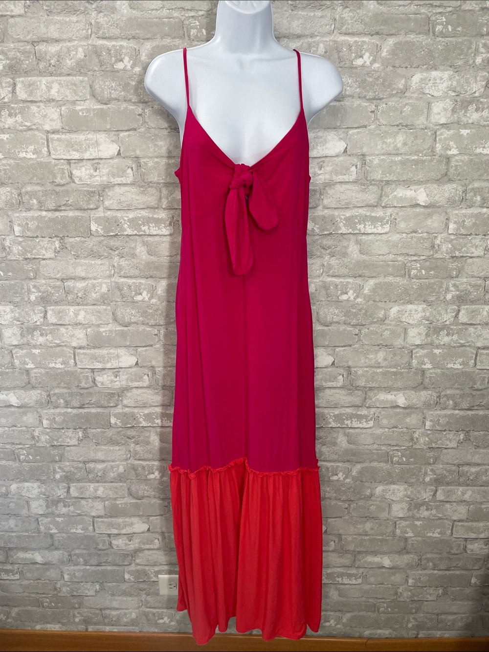 Elan Colorblock Cover-Up Maxi Dress